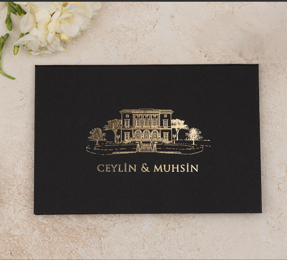 Invitation Castle - Noir et Or – Image 5