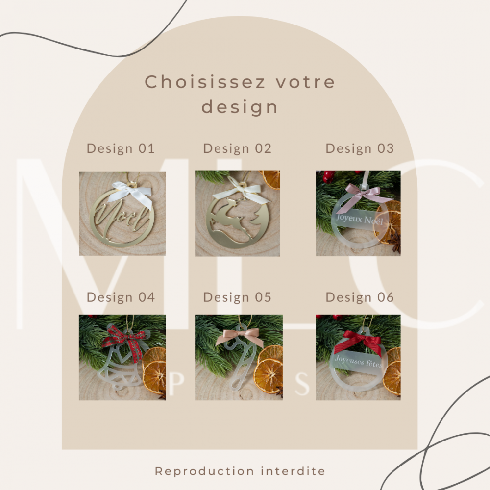 Boule de Noël en Plexiglas – Image 2