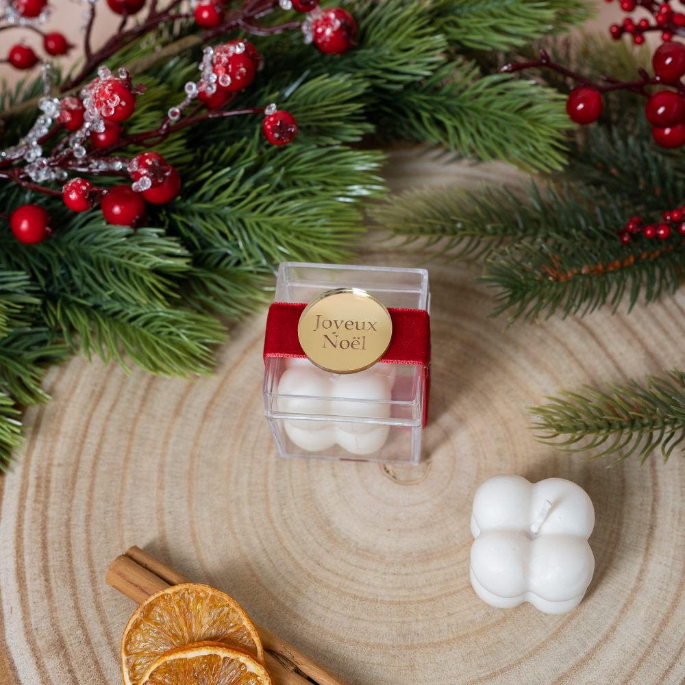 Bougie écrin de Noël
