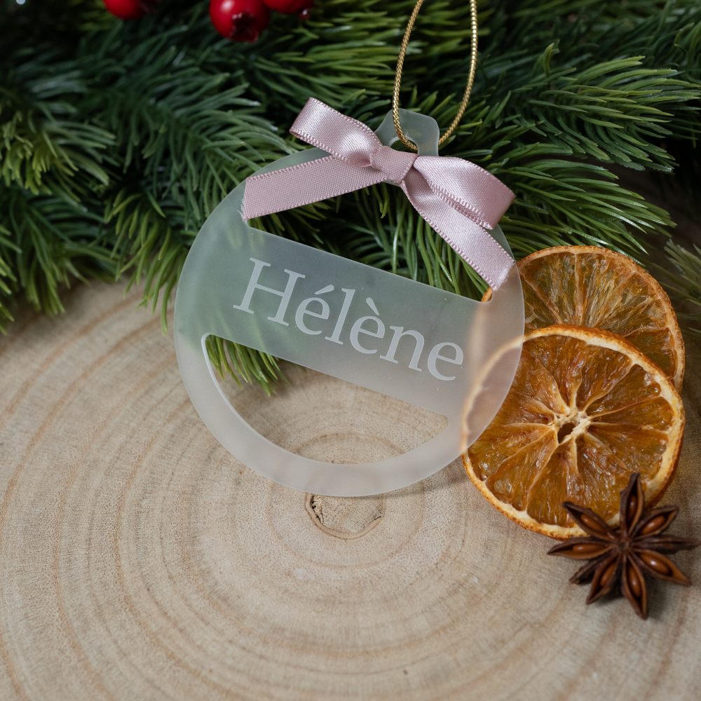 Boule de Noël personnalisée