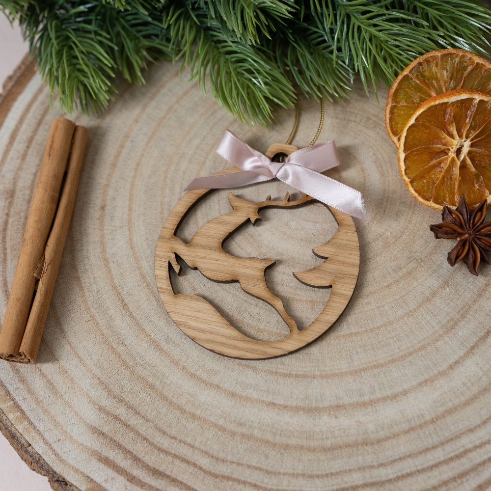 Boule de noël en bois