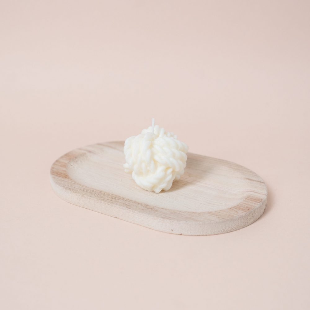Bougie pelote de laine – Image 2