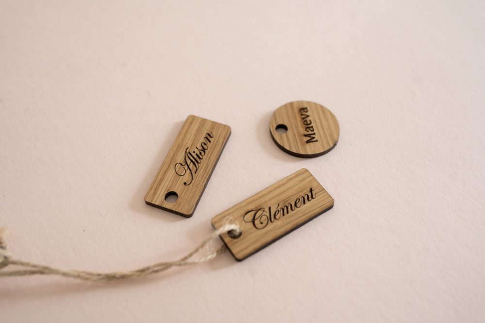 Médaillon en bois personnalisé I (x 20)