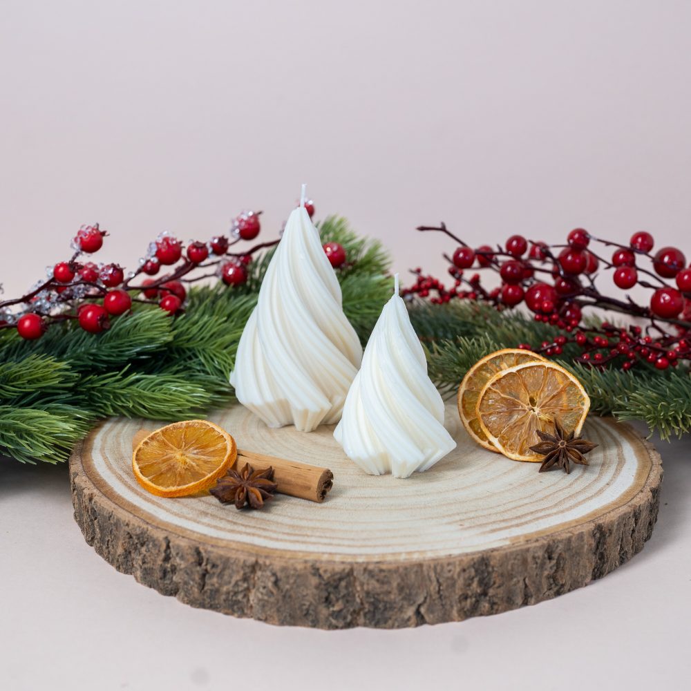 Bougie sapin "spirale" -  Collection Noël – Image 2