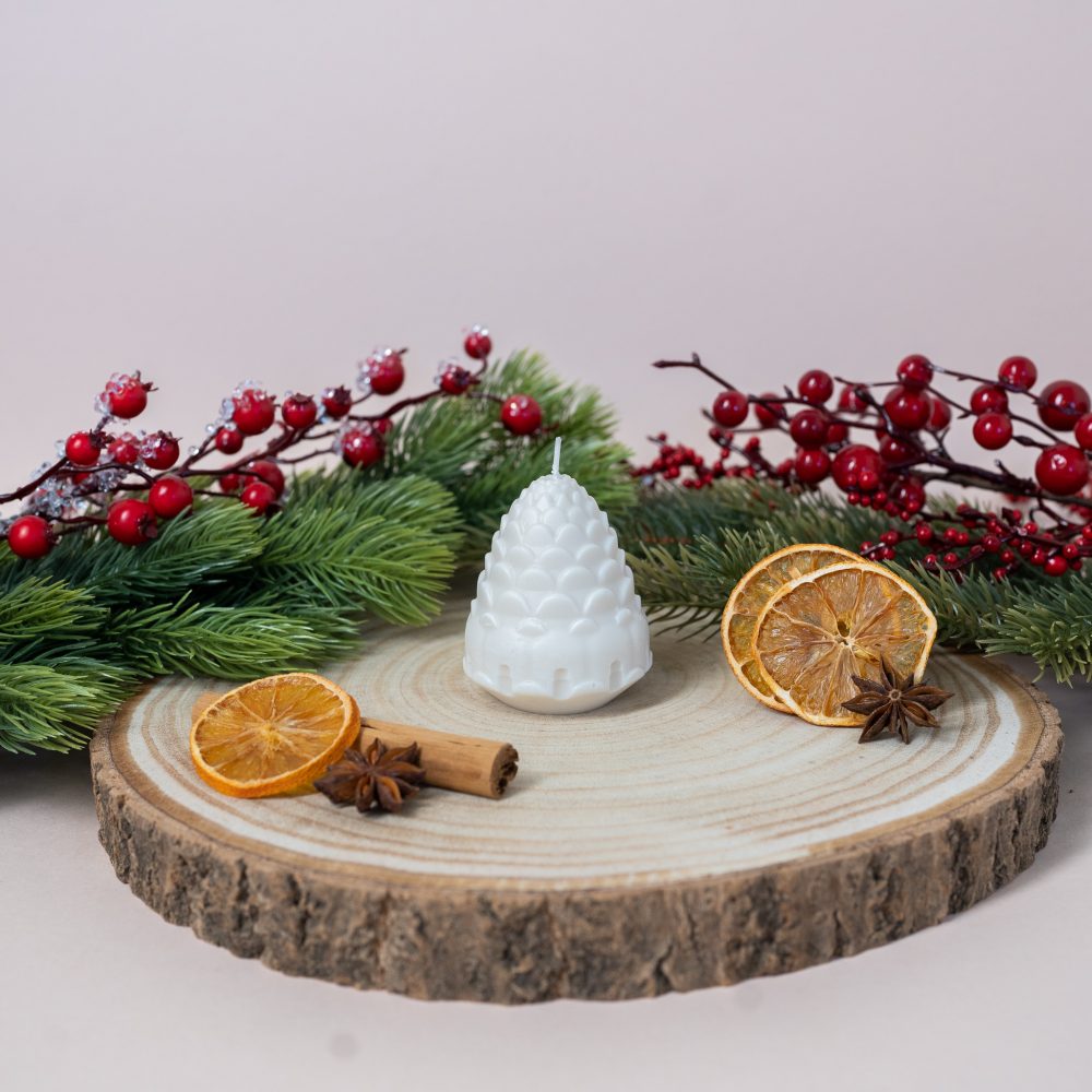 Bougie "pomme de pain I" - Collection Noël