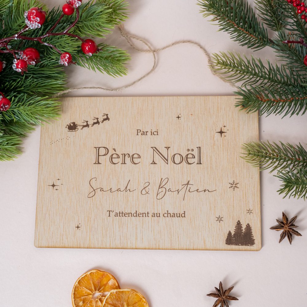 Pancarte personnalisée - Collection Noël