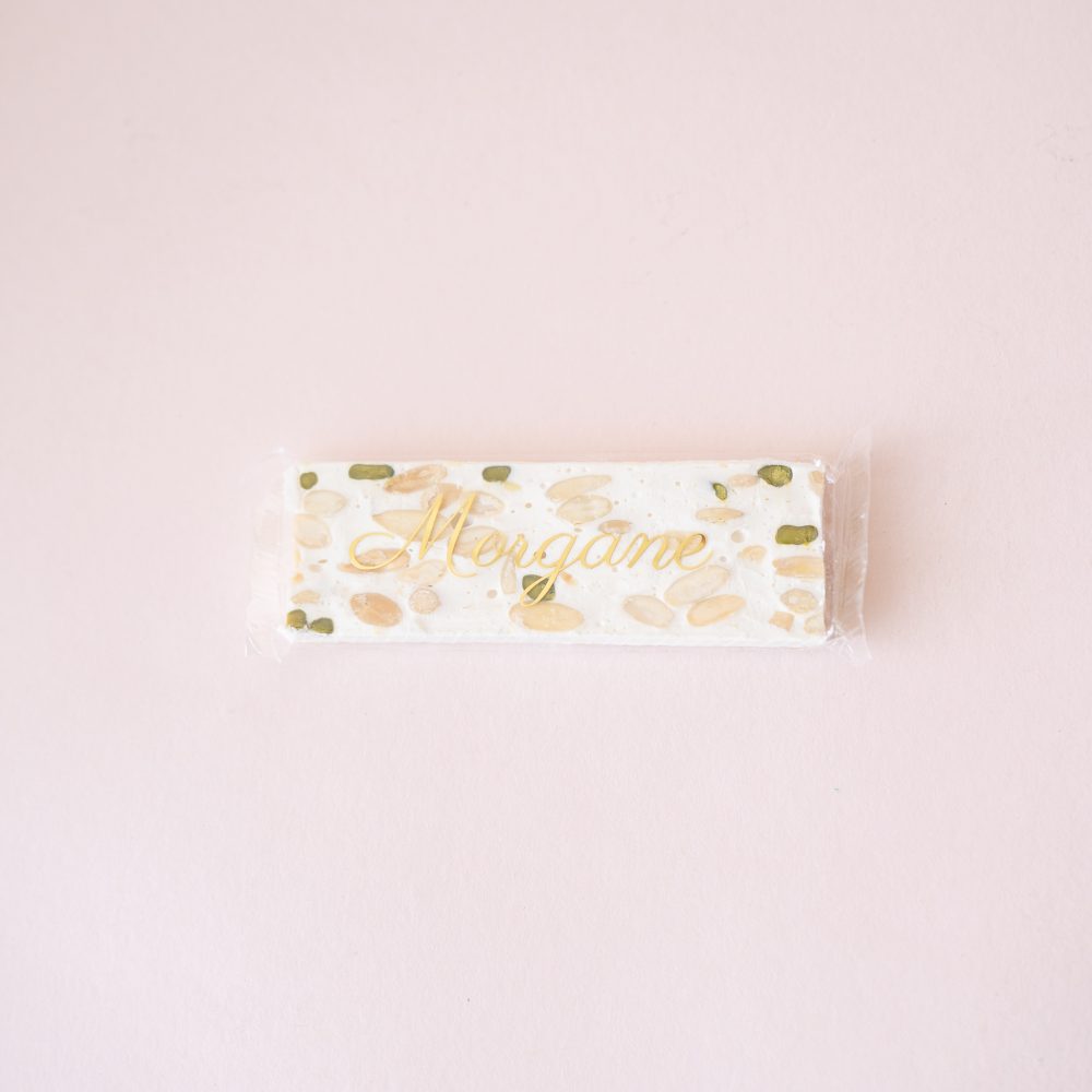 Barre de nougat Grande Maison personnalisée