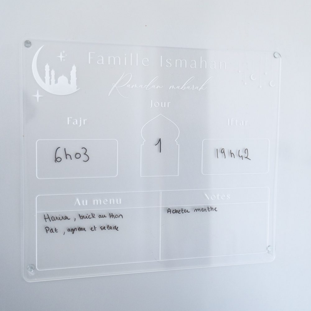 Calendrier ramadan en plexiglas – Image 2