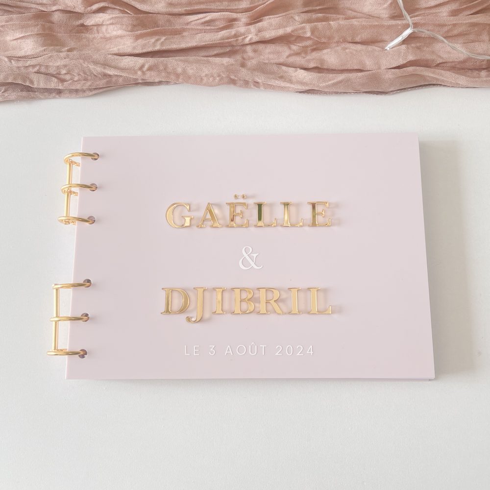 Livre d'or LISA  en plexiglas- Taille A5