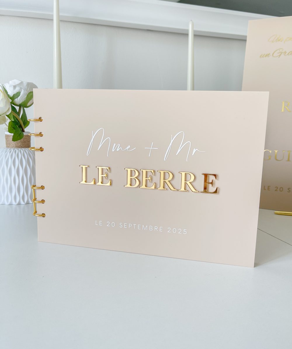 Livre d'or LISA en plexiglas- Taille A4 – Image 5