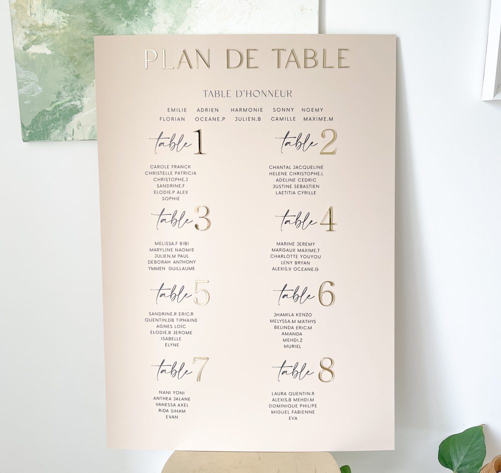 Plan de table en plexiglas (84 x60 cm) - Plusieurs coloris