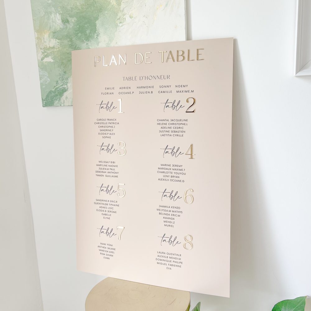 Pack Plan de table et Panneau de bienvenue – Image 4