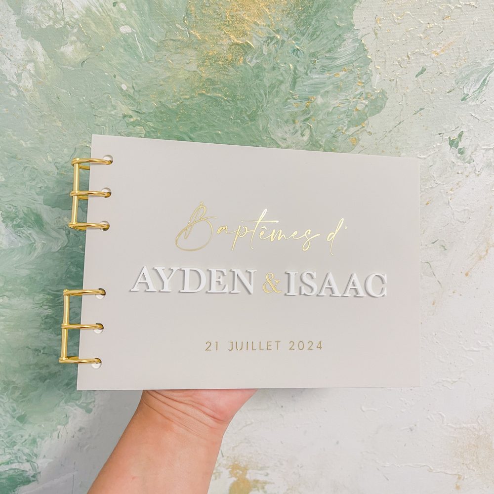 Livre d'or LISA  en plexiglas- Taille A5 – Image 4