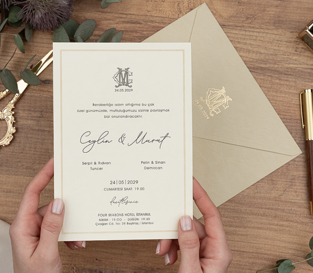 Invitation Nara - Beige – Image 3