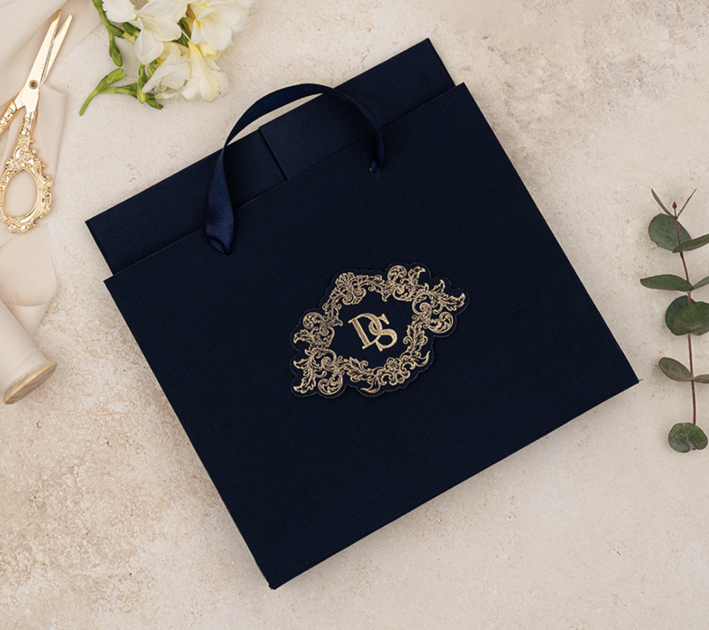 Invitation Royal - Bleu et or – Image 5