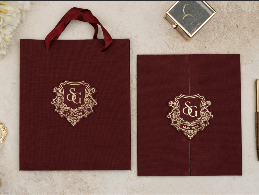 Invitation Gloire - Rouge et or