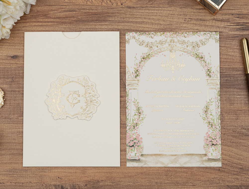 Invitation Flora - Blanc fleuri – Image 5