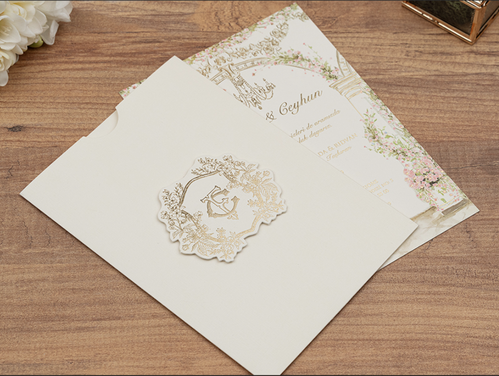 Invitation Flora - Blanc fleuri – Image 3