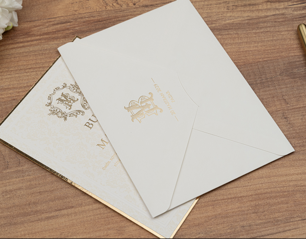 Invitation Jacquaria- blanc et or – Image 4
