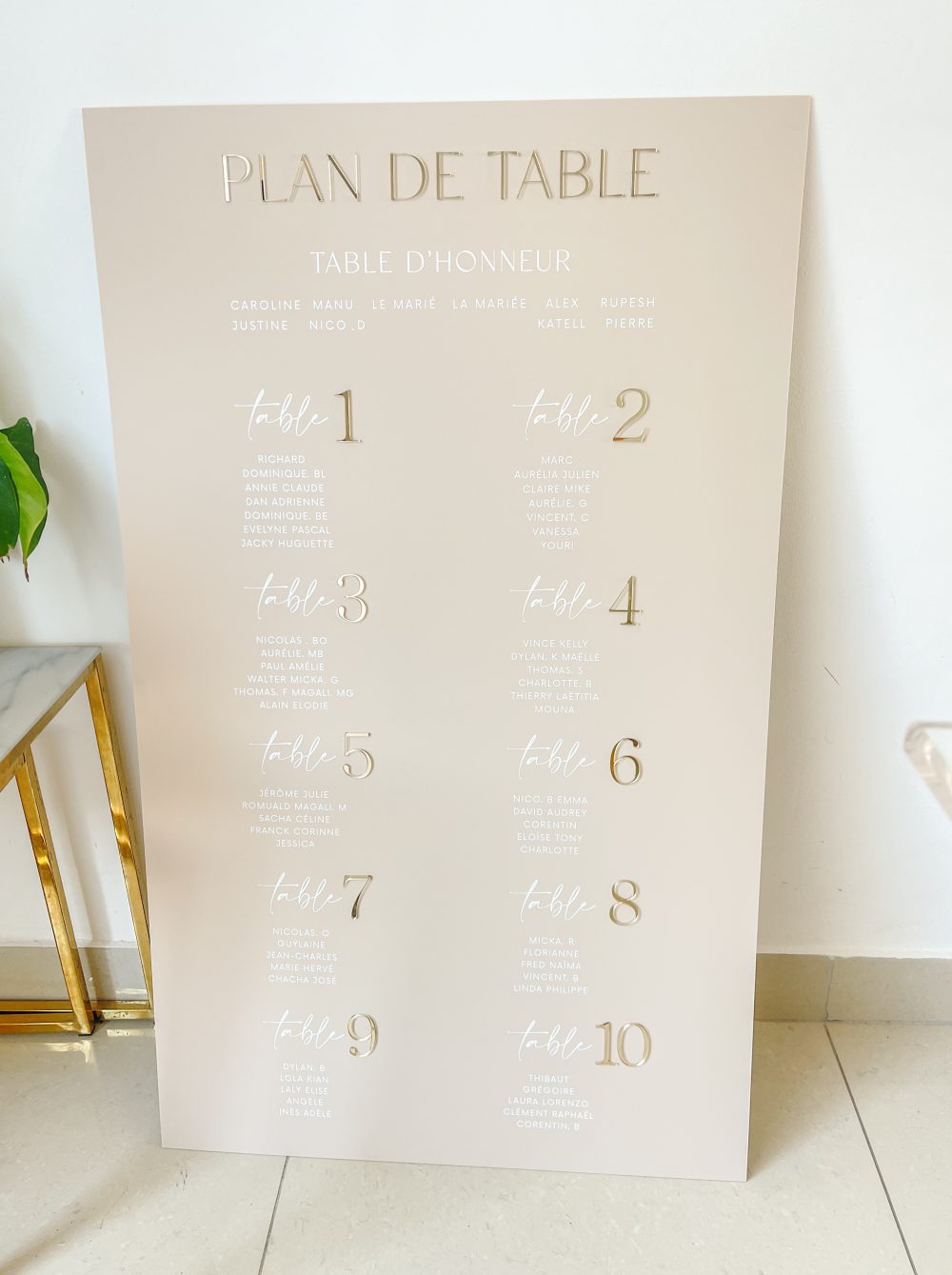 Plan de table  en plexiglas grand format (100 x 60 cm) – Image 4