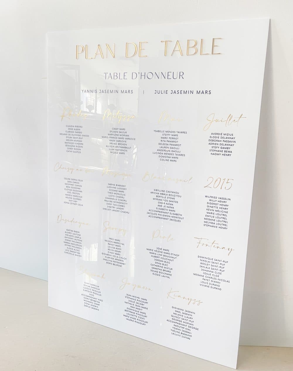 Plan de table en plexiglas (84 x60 cm) - Plusieurs coloris – Image 3