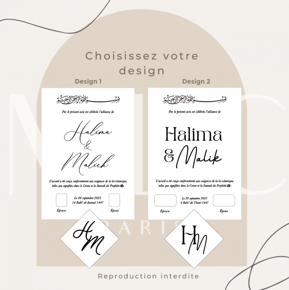 Certificat de mariage Religieux / Laïque – Image 2