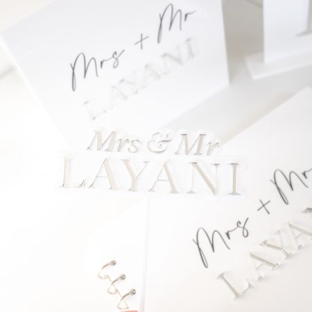 cake topper plexiglas mariage