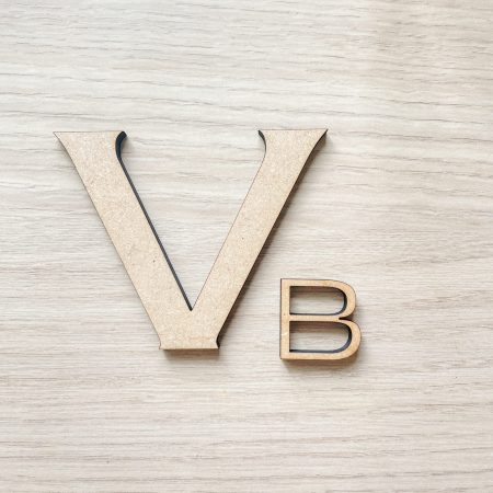 Lettre MDF bois